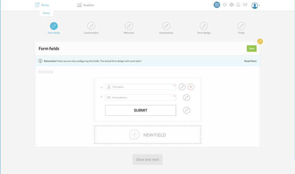 Kartra opt in form configuration